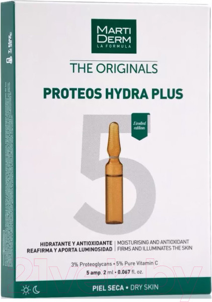 Изображение товара Ампулы для лица Martiderm Ориджиналс Протеос Гидра Плюс (5х2мл)