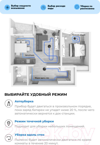 Изображение товара Робот-пылесос Centek CT-2720