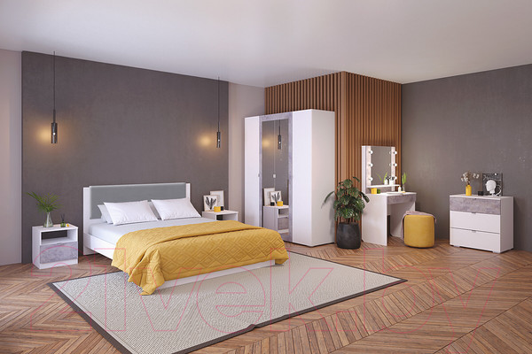 Изображение товара Односпальная кровать Аквилон Акцент №900М (белое сияние/веллюкс 49)