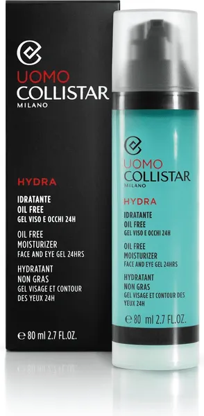 Изображение товара Гель для лица Collistar Uomo Hydra Oil Free Moisturizer Face And Eye Gel 24HRS (80мл)