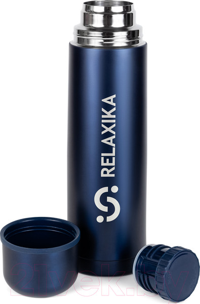 Изображение товара Термос для напитков Relaxika 101 (1000мл, темно-синий)