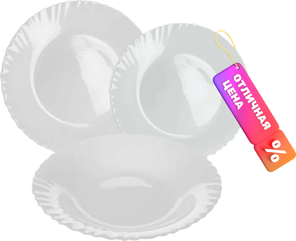 Изображение товара Набор столовой посуды Luminarc Feston V5718 (18 предметов)