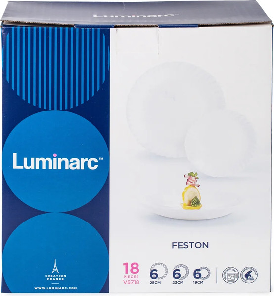 Изображение товара Набор столовой посуды Luminarc Feston V5718 (18 предметов)