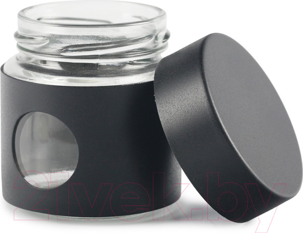 Изображение товара Френч-пресс Attribute Black Edition с банкой для чая/кофе / ATF401 (1л)