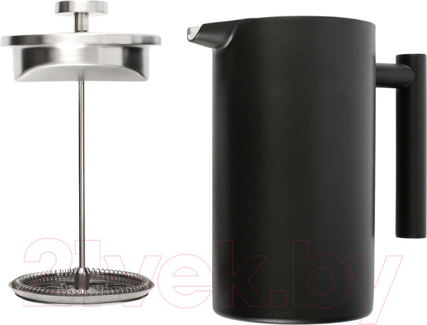 Изображение товара Френч-пресс Attribute Black Edition с банкой для чая/кофе / ATF401 (1л)