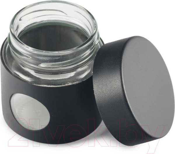 Изображение товара Френч-пресс Attribute Black Edition с банкой для чая/кофе / ATF401 (1л)