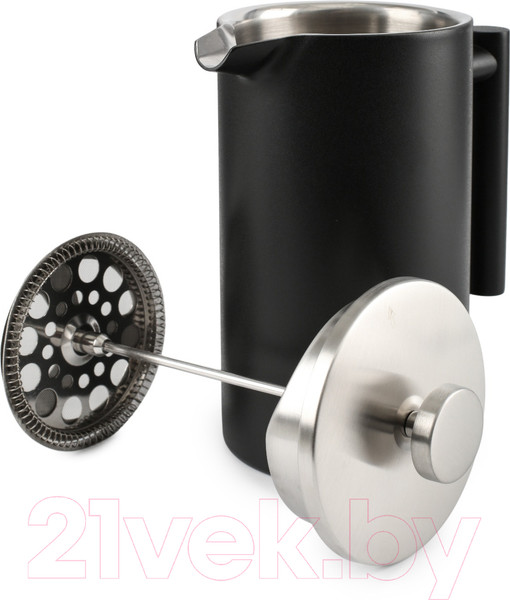 Изображение товара Френч-пресс Attribute Black Edition с банкой для чая/кофе / ATF401 (1л)