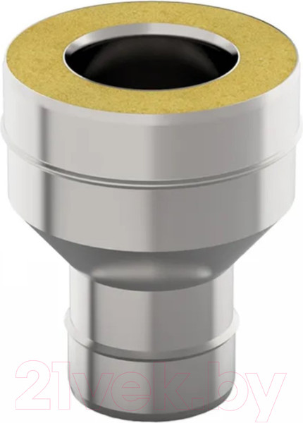 Изображение товара Переходник для дымохода UMKPRO Т/ П-М ф 130х200 AISI 439/439 1.0мм/0.5мм тип-2