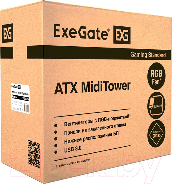 Изображение товара Корпус для компьютера ExeGate EVO-8225 / EX292858RUS (без БП)
