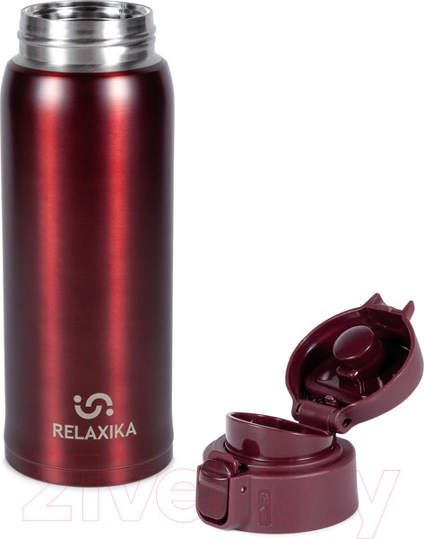 Изображение товара Термокружка Relaxika 701 (480мл, бордовый)
