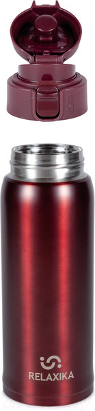 Изображение товара Термокружка Relaxika 701 (480мл, бордовый)