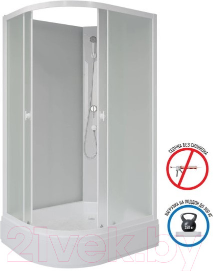 Изображение товара Душевая кабина Niagara Promo P100/70/26R/MT/BK 100x70x195