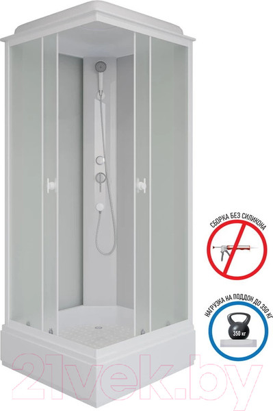 Изображение товара Душевая кабина Niagara Promo P80/26Q/MT 80x80x215