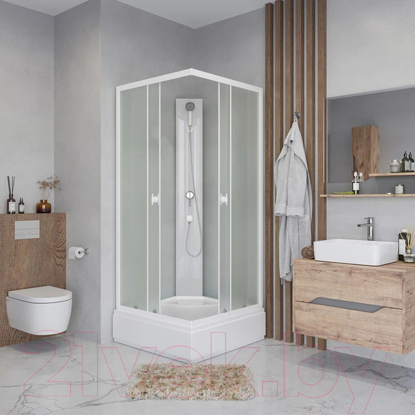 Изображение товара Душевая кабина Niagara Promo P80/26Q/MT/BK 80x80x195