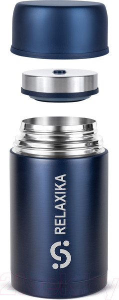 Изображение товара Термос для еды Relaxika 301 (1л, темно-синий)