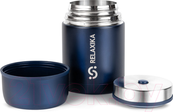 Изображение товара Термос для еды Relaxika 301 (700мл, темно-синий)
