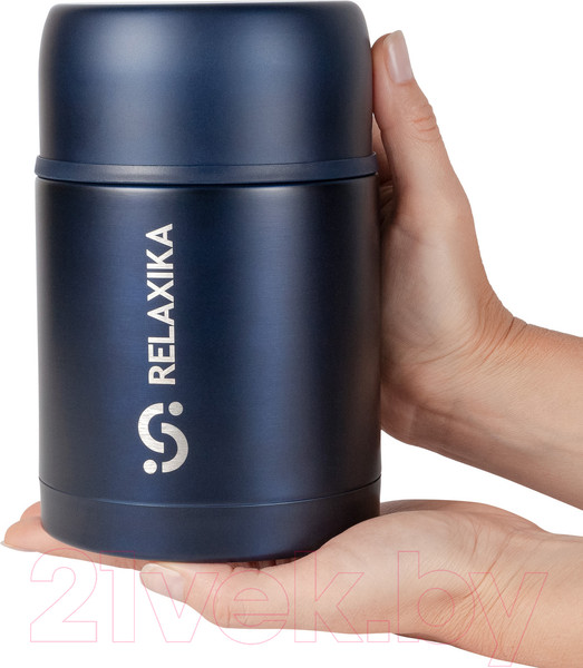 Изображение товара Термос для еды Relaxika 301 (700мл, темно-синий)