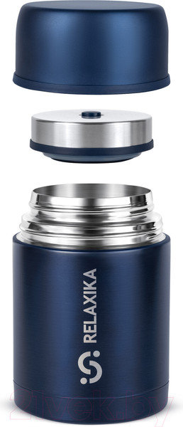 Изображение товара Термос для еды Relaxika 301 (700мл, темно-синий)
