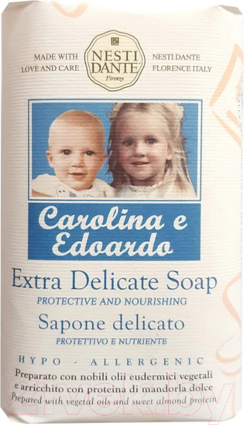 Изображение товара Мыло твердое Nesti Dante Carolina & Edoardo Деликатное (250г)