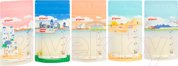 Изображение товара Набор пакетов для хранения молока Pigeon Holiday / 79320 (120мл, 25шт)