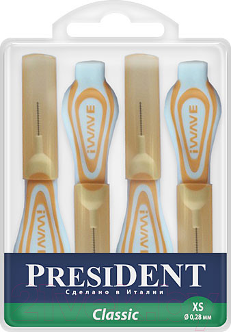 Изображение товара Ершики межзубные PresiDent Classic XS 0.28мм