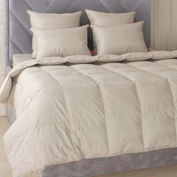 Изображение товара Подушка для сна Kariguz Страйп мокко / СМ10-5 (68x68)