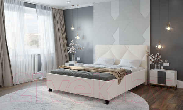 Изображение товара Полуторная кровать Natura Vera Амбер с ПМ 140x200 (Maxx 100)