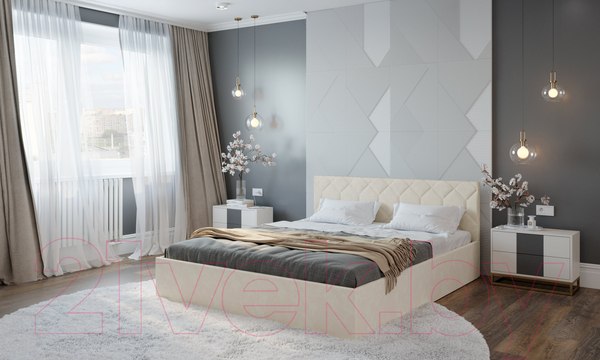 Изображение товара Полуторная кровать Natura Vera Техас с ПМ 140x200 (Happy 102)