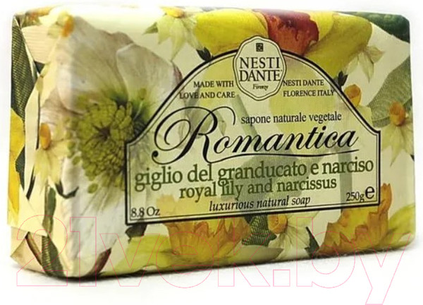 Изображение товара Мыло твердое Nesti Dante Romantica Королевская лилия и нарцисс (250г)