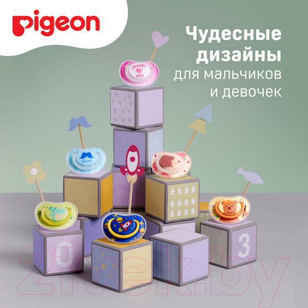 Изображение товара Пустышка Pigeon FunFriends Ракета 6+ мес / N1007 (L)
