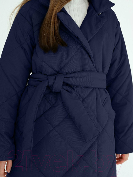 Изображение товара Пальто детское Amarobaby Pretty / AB-OD23-PRETTY29/20-146 (синий, р.146-152)