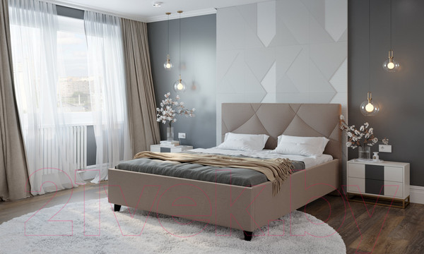 Изображение товара Двуспальная кровать Natura Vera Амбер с ПМ 160x200 (Maxx 290)