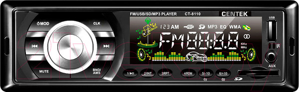 Изображение товара Бездисковая автомагнитола Centek СТ-8110