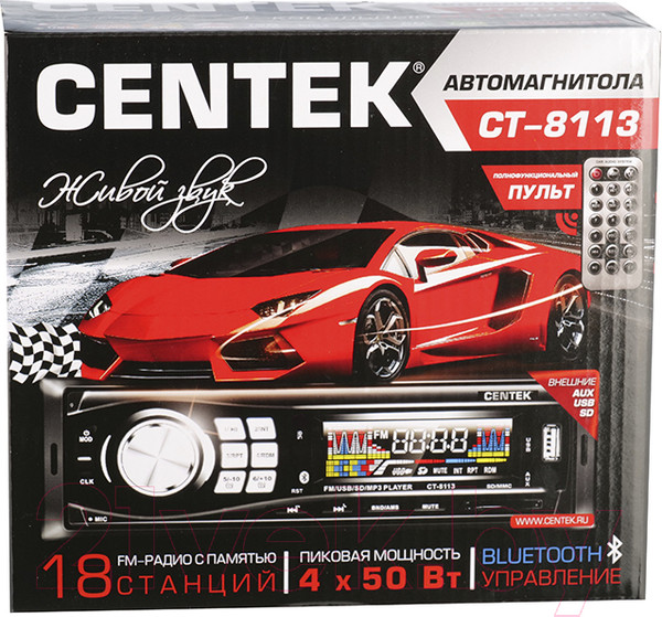 Изображение товара Бездисковая автомагнитола Centek СТ-8113