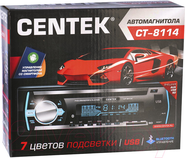 Изображение товара Бездисковая автомагнитола Centek СТ-8114