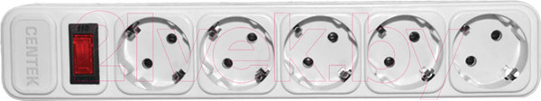 Изображение товара Сетевой фильтр Centek СТ-8900-5-4.5 (4.5м, 5 розеток, белый)