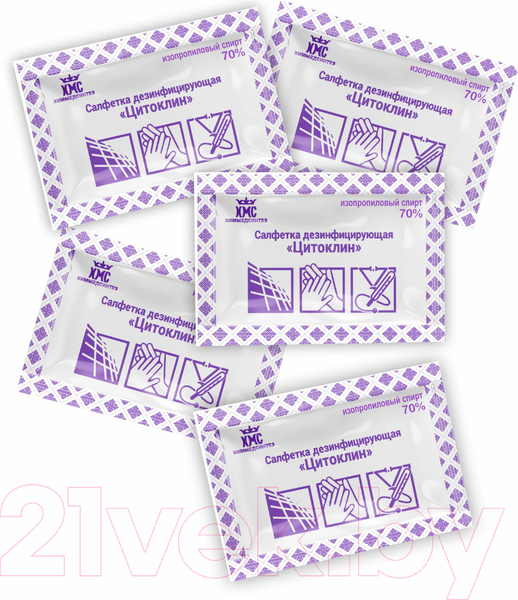 Изображение товара Влажные салфетки Паксервис Цитоклин / 286807 (500шт)