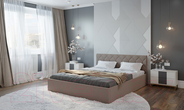 Изображение товара Двуспальная кровать Natura Vera Техас с ПМ 180x200 (Maxx 290)