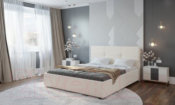 Изображение товара Двуспальная кровать Natura Vera Liton с ПМ 160x200 (Maxx 100)