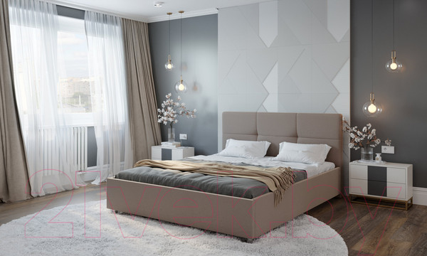 Изображение товара Двуспальная кровать Natura Vera Liton с ПМ 160x200 (Maxx 290)