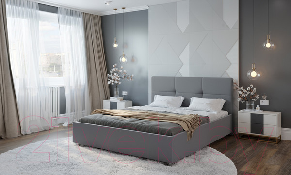 Изображение товара Двуспальная кровать Natura Vera Liton с ПМ 160x200 (Maxx 965)