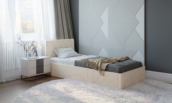 Изображение товара Односпальная кровать Natura Vera Техас с ПМ 90x200 (Happy 102)