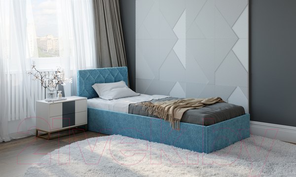 Изображение товара Односпальная кровать Natura Vera Техас с ПМ 90x200 (Lounge 21)