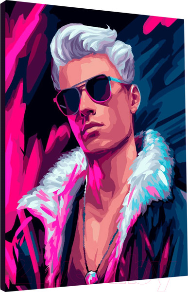 Изображение товара Картина по номерам Школа талантов Блондин в очках / 10060283