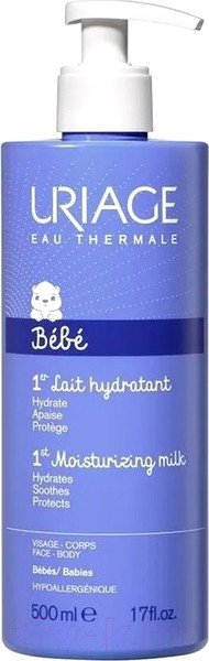 Молочко для тела детское Uriage Baby Увлажняющее (500мл)