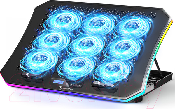 Изображение товара Подставка для ноутбука Evolution LCS-05 RGB с активным охлаждением