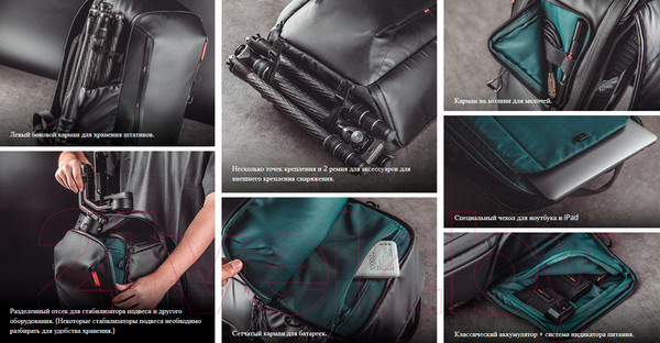 Изображение товара Рюкзак для камеры Pgytech OneMo Lite Backpack 22L P-CB-115 (Twilight Black)