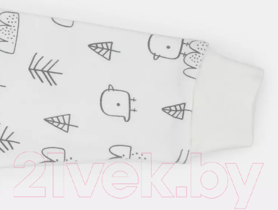 Изображение товара Набор комбинезонов для малышей MOWbaby Birds / 1282 (Milk, р.68)