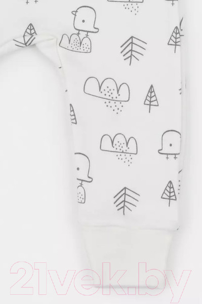 Изображение товара Набор комбинезонов для малышей MOWbaby Birds / 1282 (Milk, р.68)