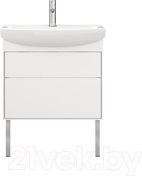 Изображение товара Тумба под умывальник Belux Клермонт Н60-02 (1, белый глянцевый)